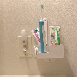 Wall Mount or Countertop Toothbrush / Toothpaste Holder for Philips ...