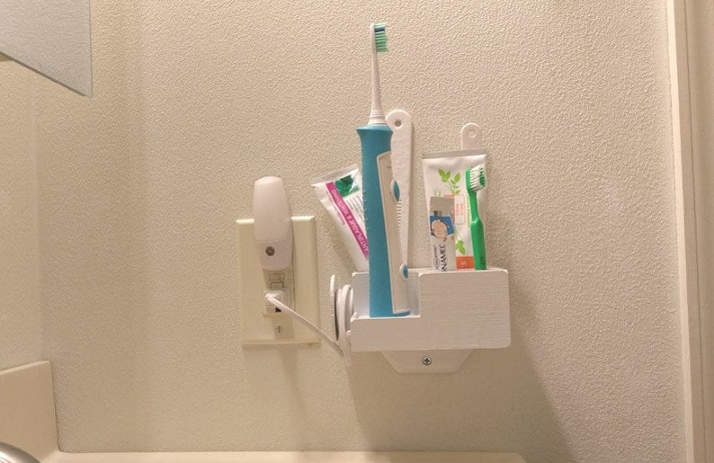 Wall Mount or Countertop Toothbrush / Toothpaste Holder for Philips ...