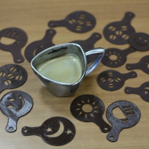 Coffee Stencil Set of 16