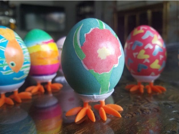 Collectibles Art & Collectibles Easter Decor Chicken Feet Egg Cup