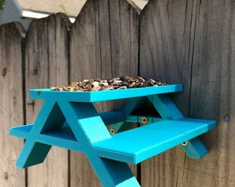 Squirrel Picnic Table / Meme / Bird Feeder / Squirrel Feeder