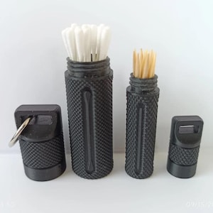 Reiseetuis für Zahnstocher und Wattestäbchen / Set