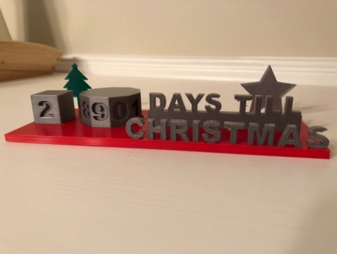 Countdown Till Christmas Display Etsy