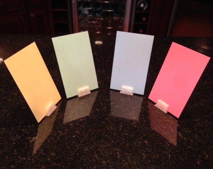 Desk Name Tag Holder / Desk Business Card Holder / Desktop Etsy