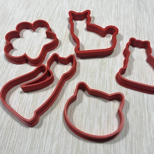 Ultimate Cat-Cookie Cutter Set of 5 / Cat / Neko / Cute / Baking / Gift / Cat Lady