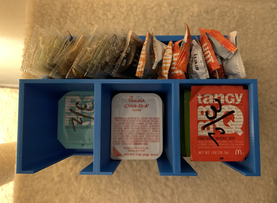 Sauce Packet Holder / to Go Sauce Dispenser / Condiment / Fast Etsy