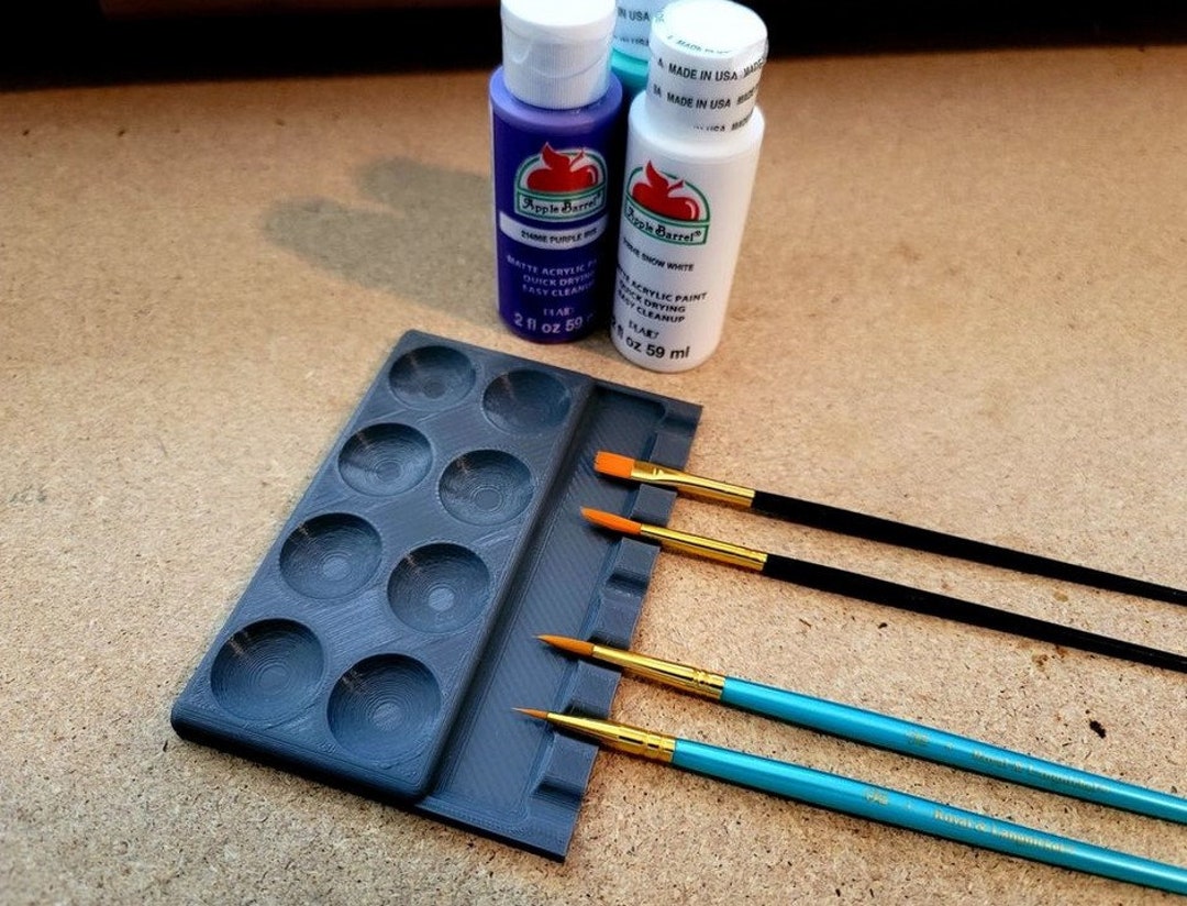 Paint Palette and Brush Rest - Etsy