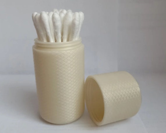 Lot De 2 Distributeurs Portables Pour Cotons-tiges - Boîte étanche Transparente 2,5cm, Voyage, Rangement