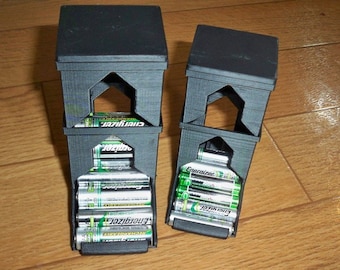 AAA Extendable Battery Dispenser: 3D Printed Battery Holder