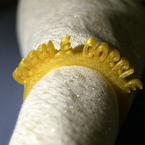 Gobble Gobble Thanksgiving Napkin Rings set of 4