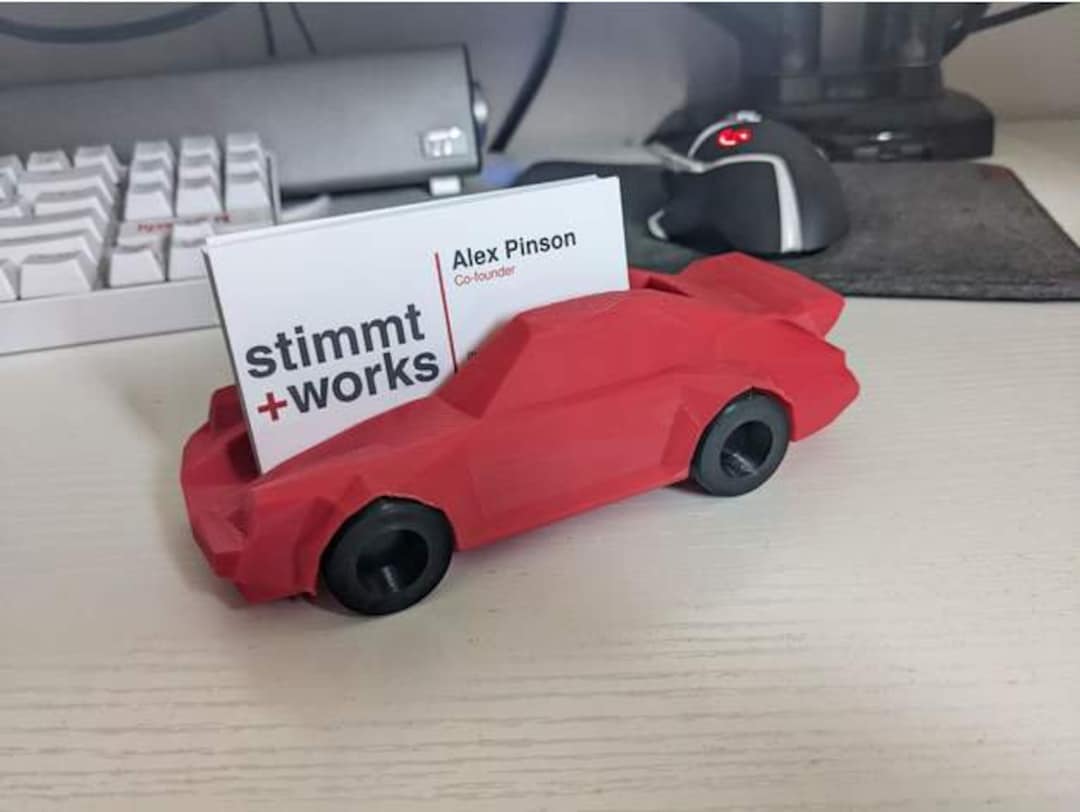 Car Business Card Holder Etsy