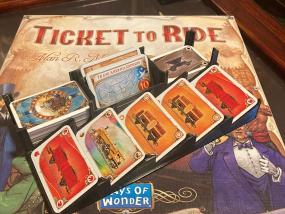 Ticket to Ride Card Tray / Board Game Organizer 