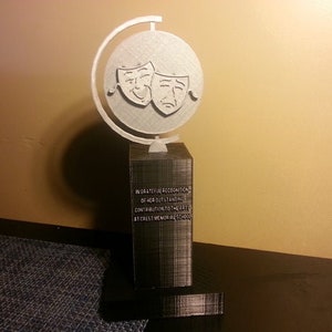 3D Printed Theater Award: Comedy & Tragedy Masks