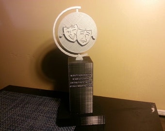 theater award / theater trophy / drama award / comedy award / theatre / thespian / actor / actress / stage / opening night / 3D Printed
