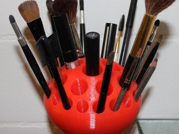 Better-way Makeup Brush Holder Decorative Make Up Brush Holder Ceramic Face Pen Holder Cute Stand Cosmetics Holder Organizer Pencil Cup Ceramic (Black Collar)