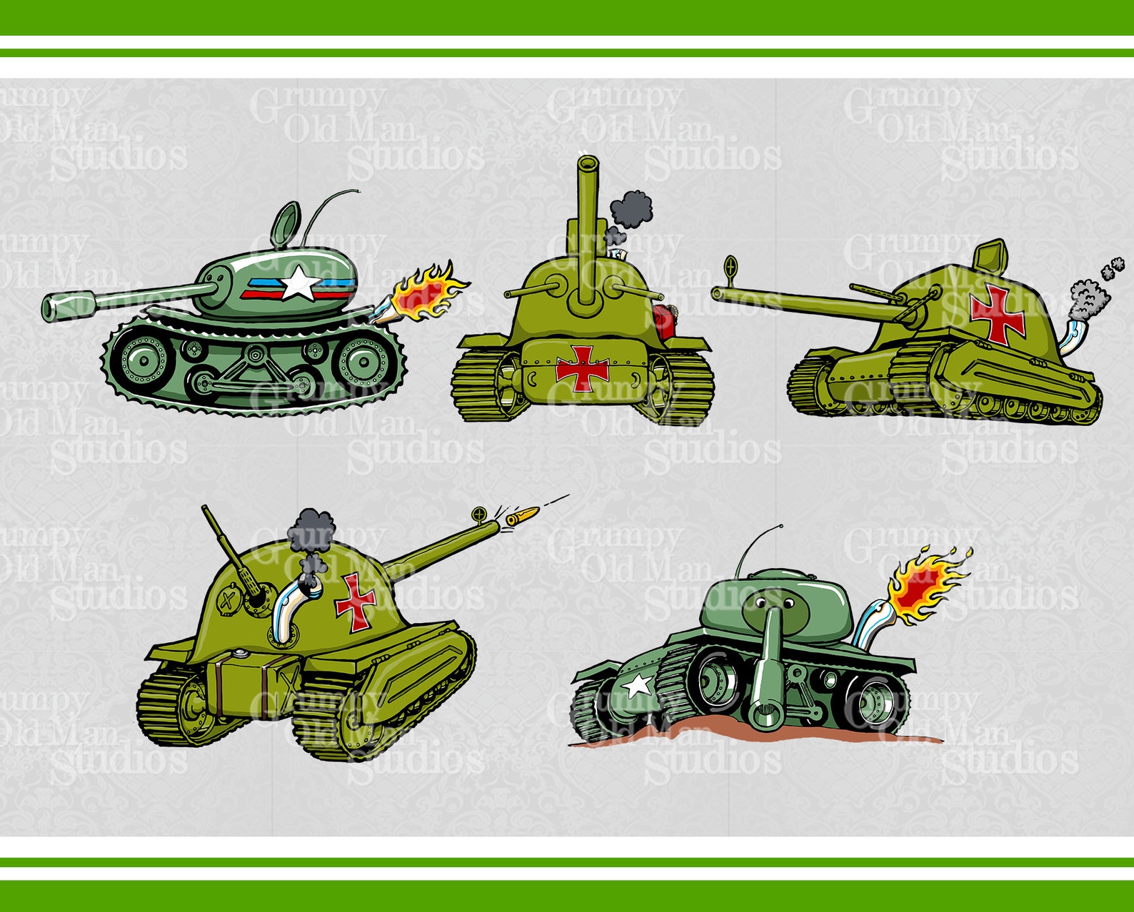 Army Tank Clip Art Military Clipart Us and German Tanks Png Files Svg ...