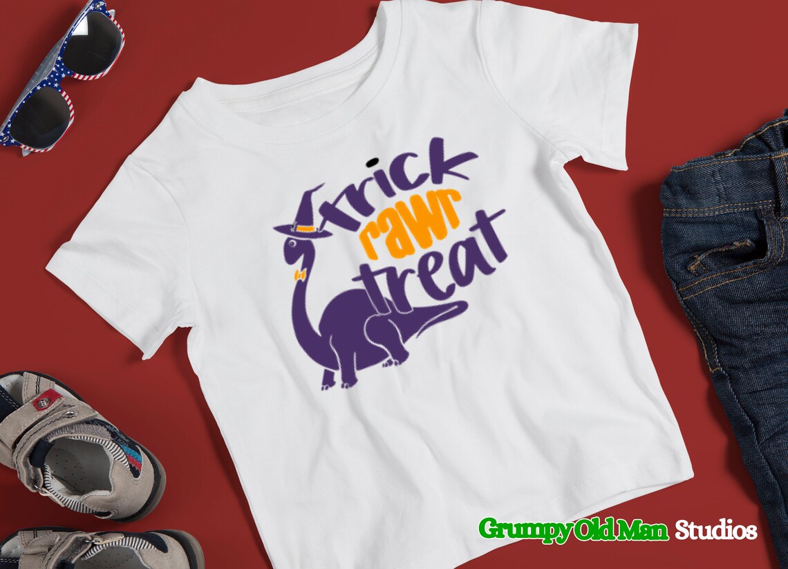 Download Halloween dinosaur cut file trick rawr treat svg halloween ...