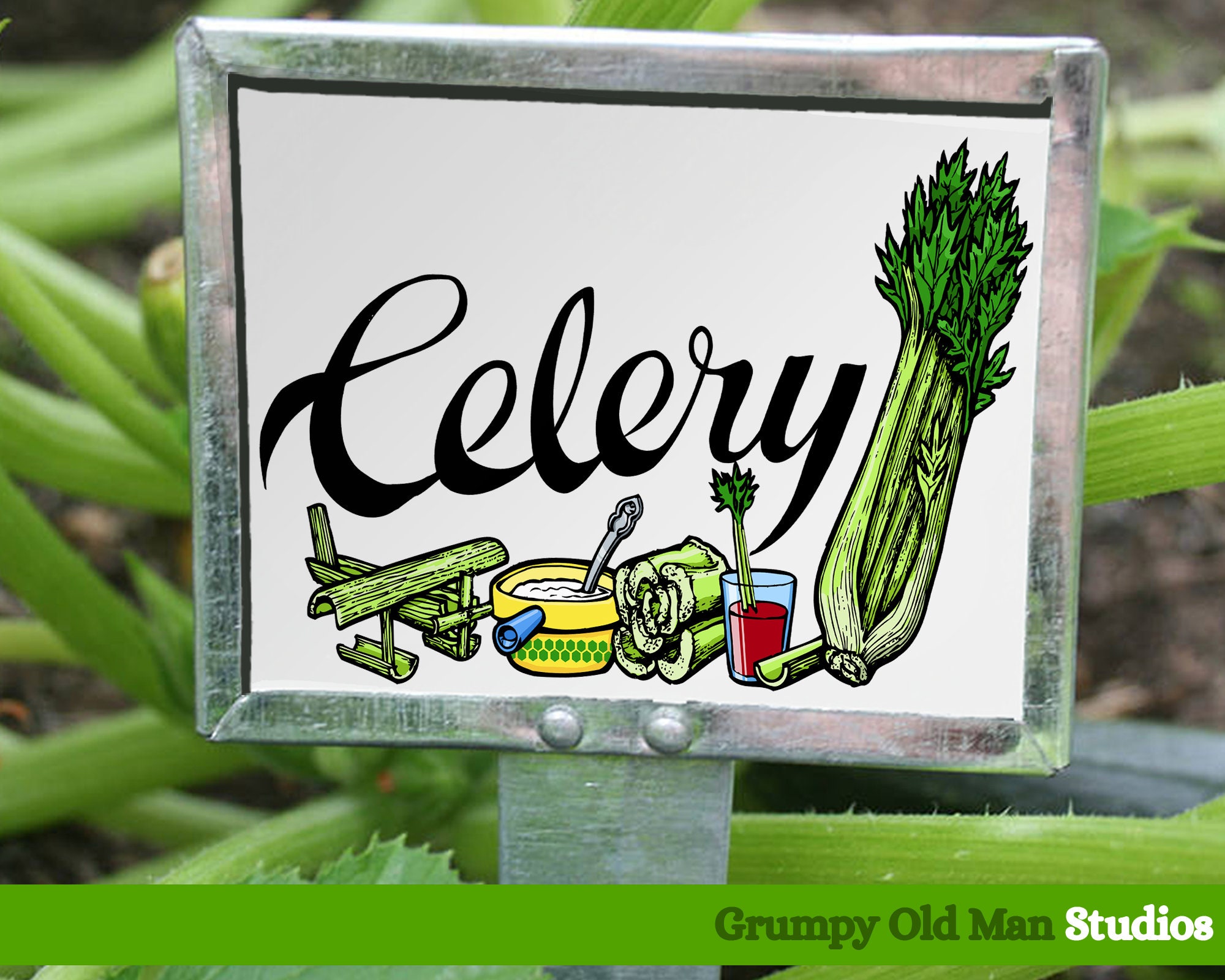 Vegetable Garden Labels Clip Art Pack Plant Labels Garden Etsy