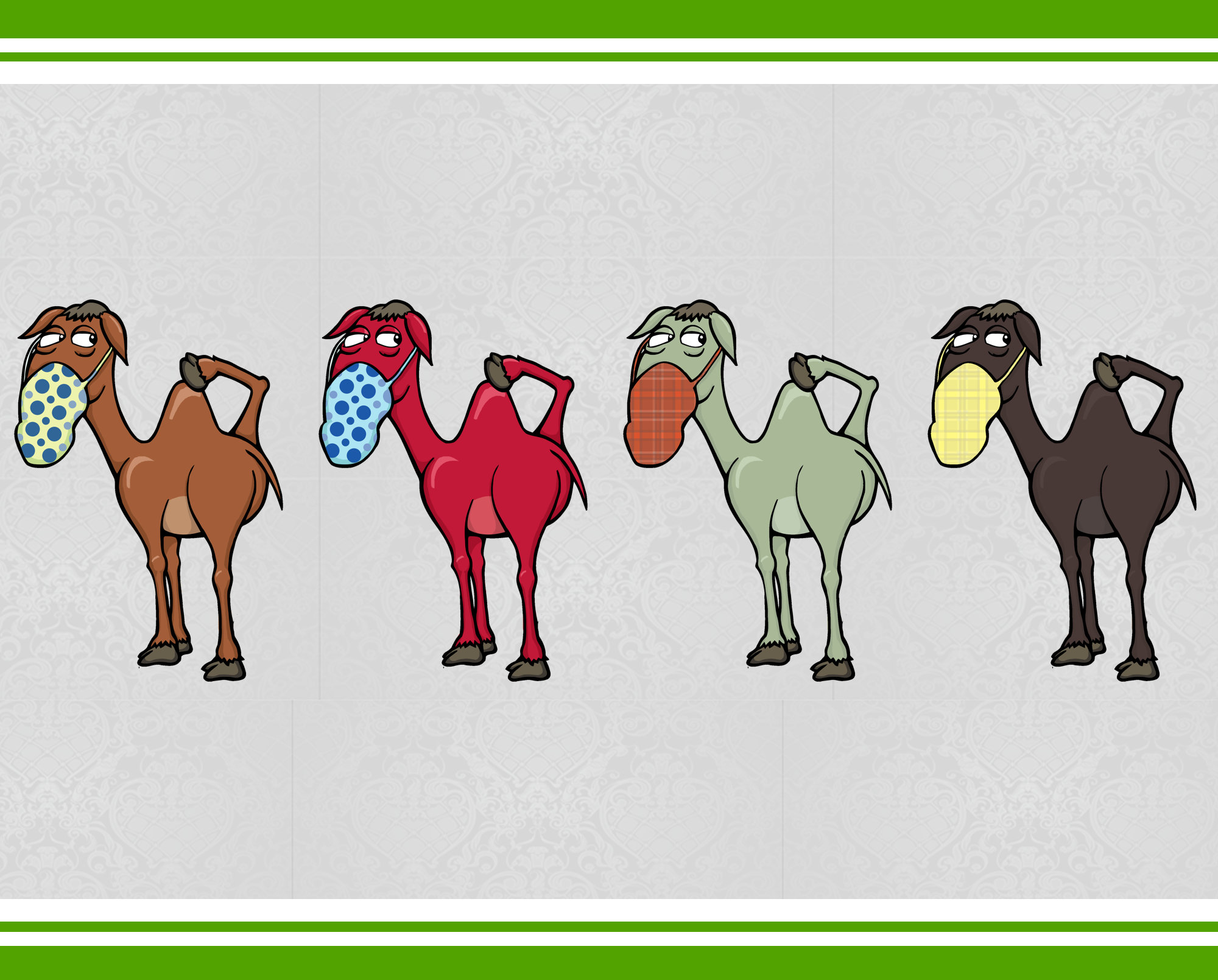 Camel with face mask clip art face mask wearing camel png Etsy