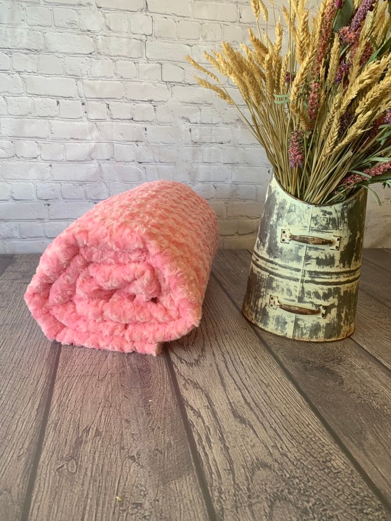 Pink Weighted Blanket Luxe Cuddle Rose Weighted Blanket Etsy