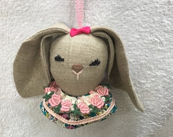Hanging Easter bunny decoration