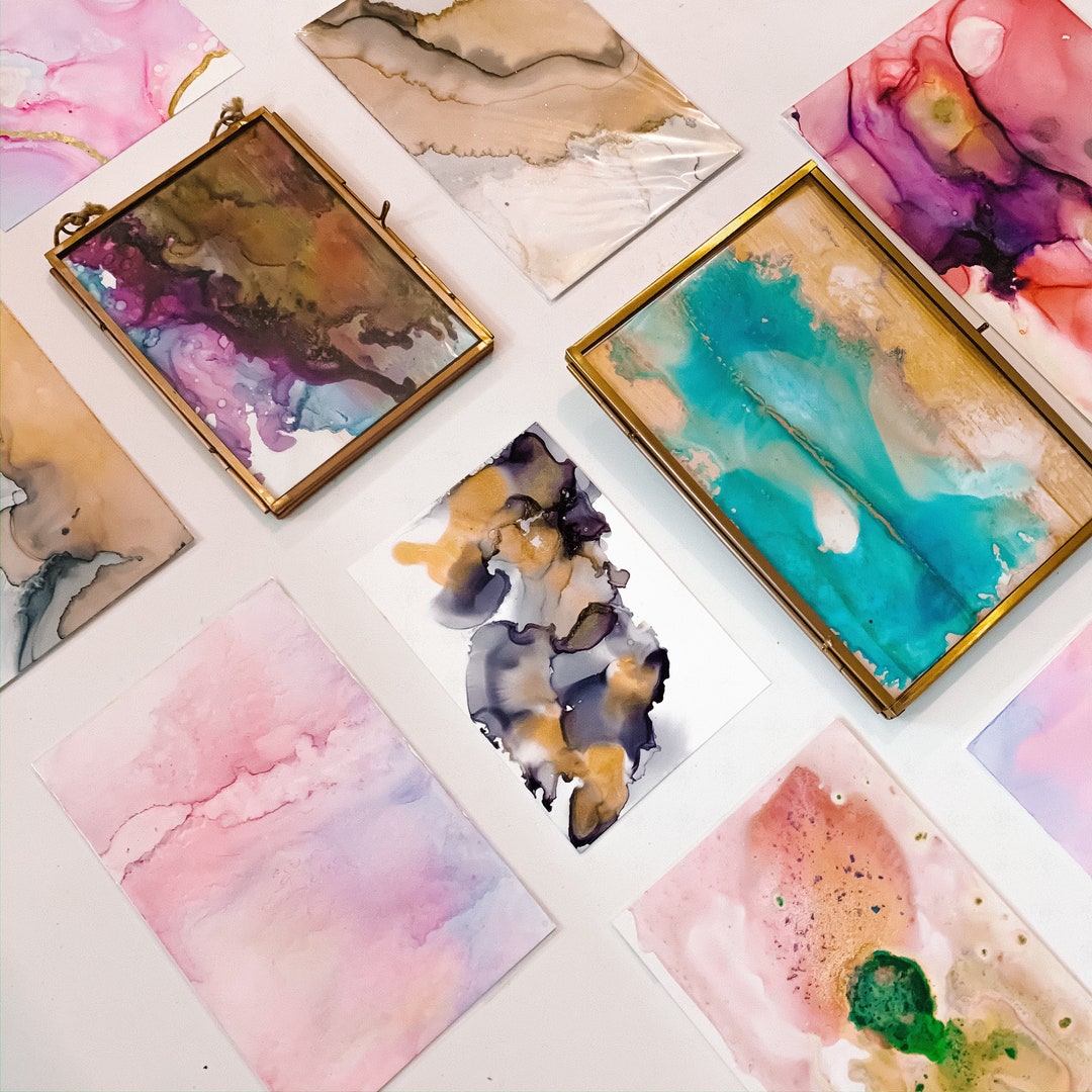 MINI 02 Original Yupo Paper Mixed Media ART Etsy.de