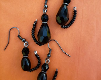 Black Cat Halloween Earrings