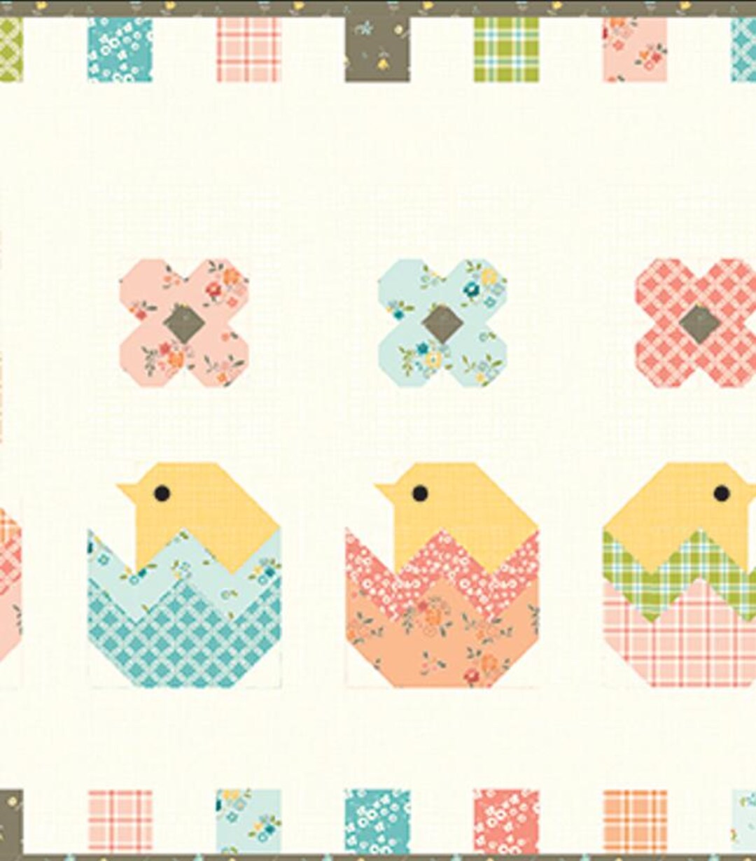 Hatchery Hack Table Runner Quilt Pattern by Sandy Gervais | Easter ...