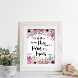 Boek van Mormon kunst, Nephi, LDS-printables, Christusliefde, schriftmuurkunst, roze bloemenprints, digitale download, paasdecor, woondecoratie