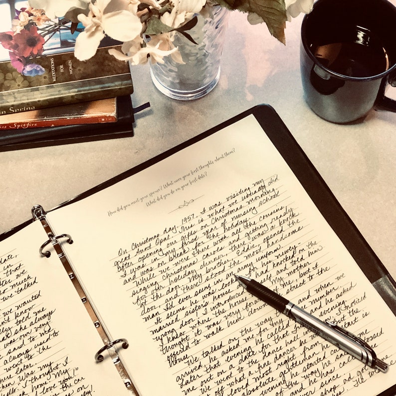 My Life Journal Life Story Journal Journal With Prompts Etsy