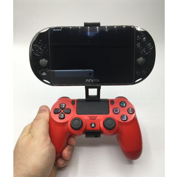 3D Printed Playstation Vita 2000 Dual Shock 4 Controller Clip Mount / Vita Mount / Vita Grip