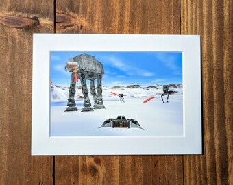Battle on Hoth - 5x7 Art Print - Digital Photography