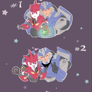 Transformers prime, knockout x Breakdown stickers