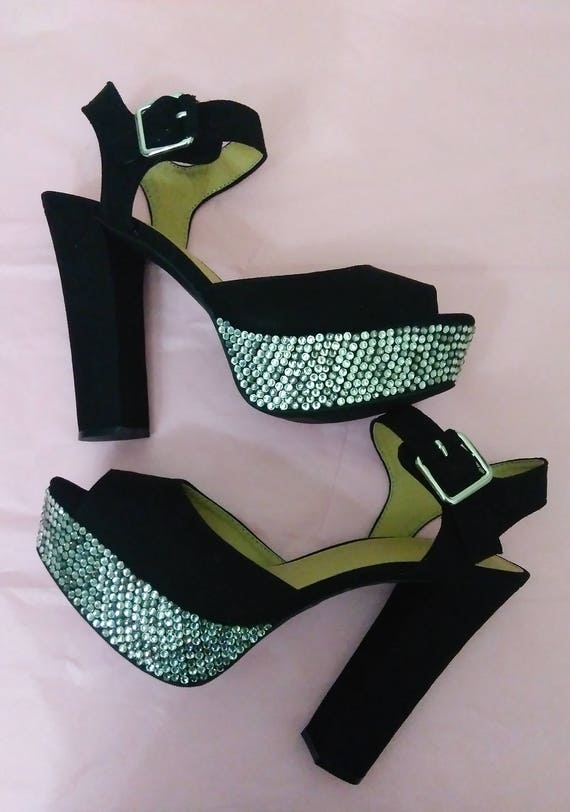 silver heels size 9