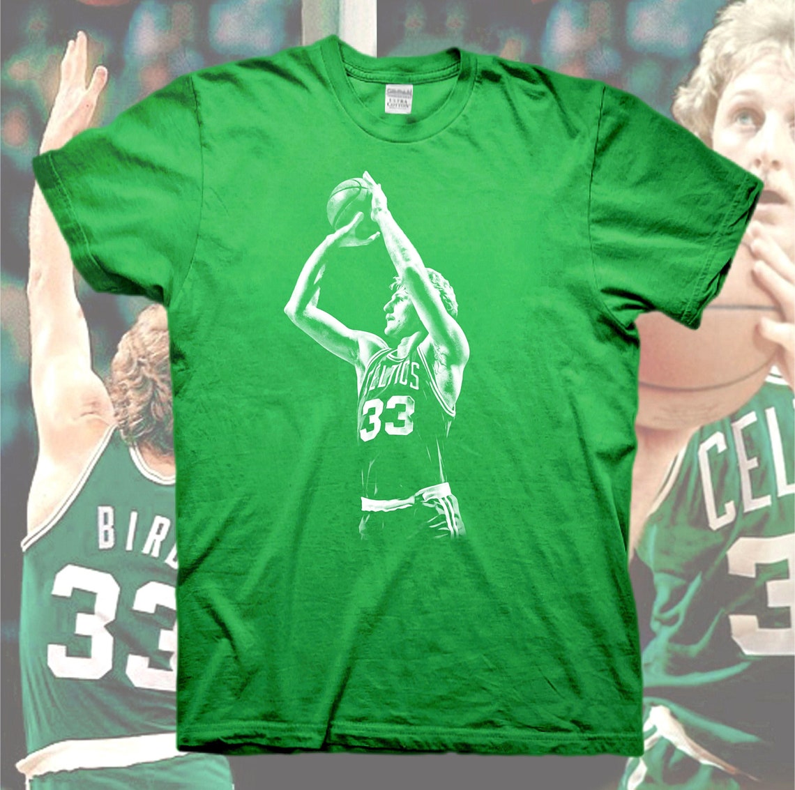 LARRY BIRD TShirt Boston Celtics Michael Jordan Magic Johnson Etsy