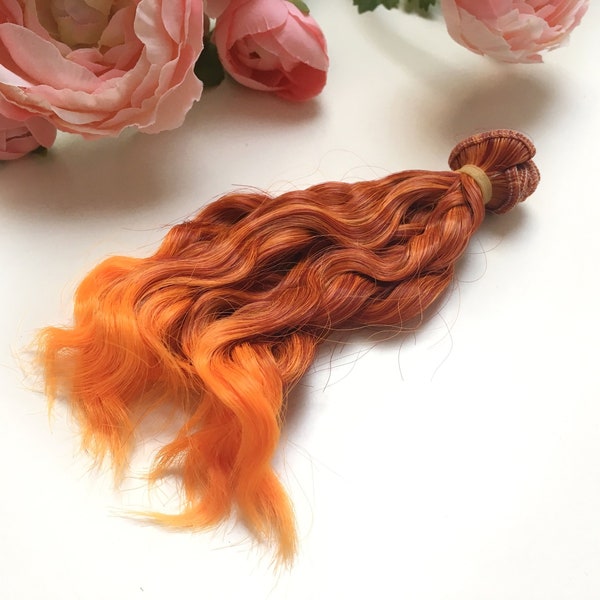 Doll Hair High Quality Orange Ombre