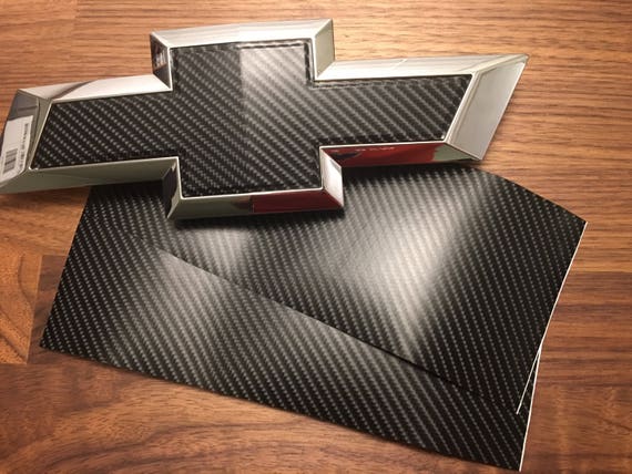 White Vinyl Sheets 2 U-Cut Decal-Overlay for Chevy Bowtie Emblems Front/&Back