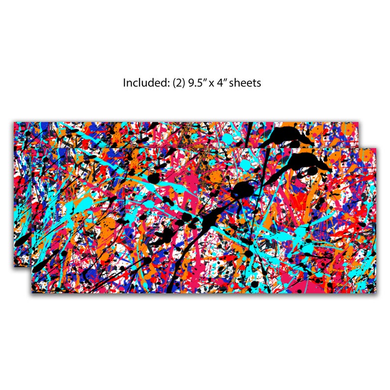 2 Paint Splatter Vinyl Sheets for Chevy Emblem Bowtie Etsy