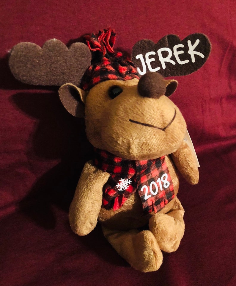 christmas moose plush