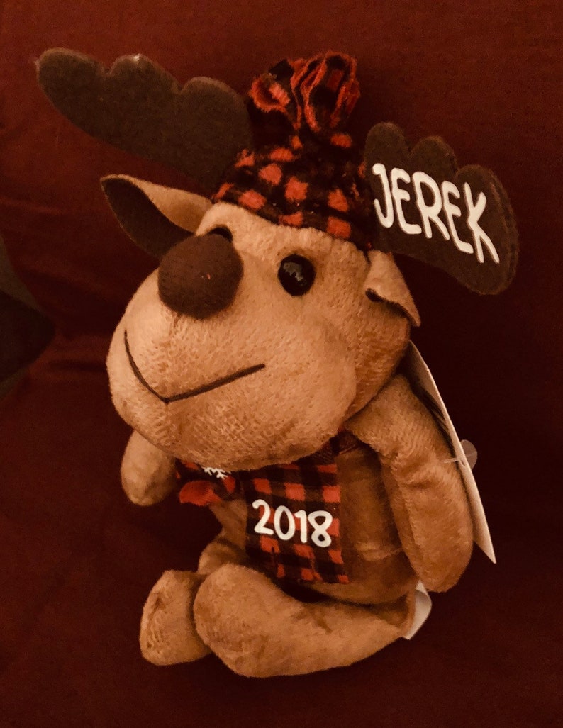christmas moose plush