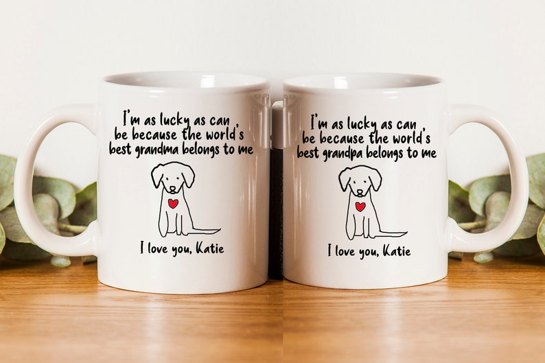 Dog Grandma Gift Gift for Grandma Grandparents Birthday Etsy