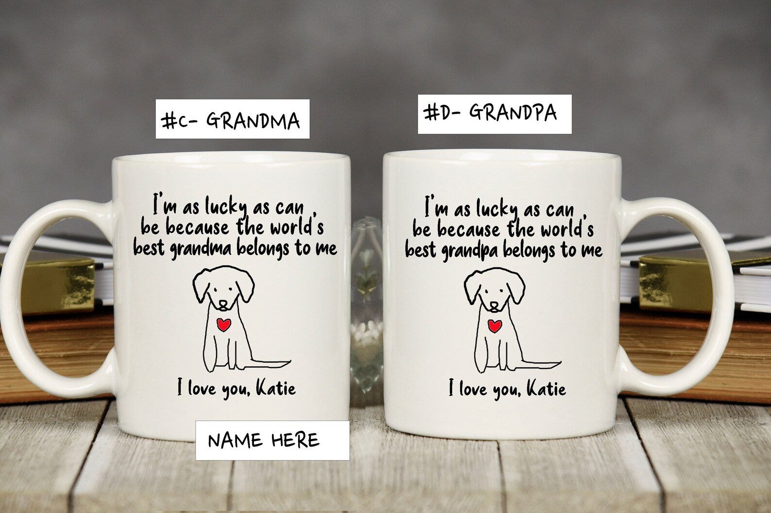 Dog Grandma Gift Gift for Grandma Grandparents Birthday Etsy