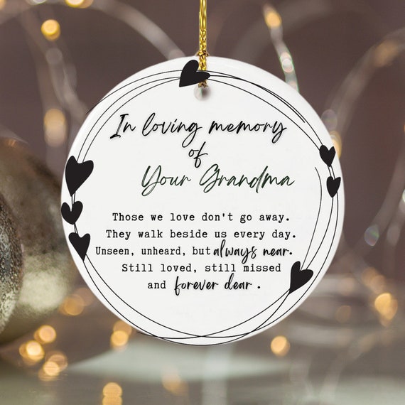 In Loving Memory of Your Grandma Comforting Gift Nana | Etsy