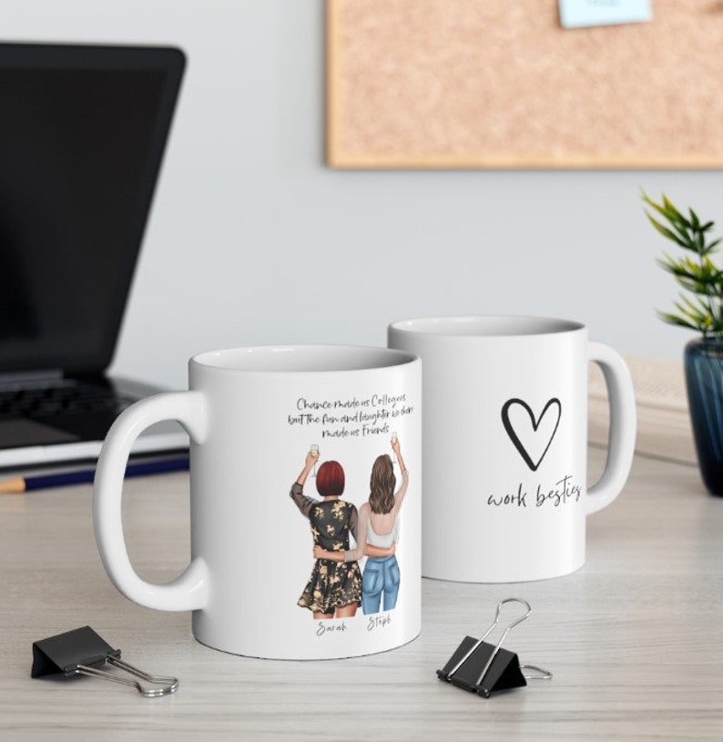 Work Bestie Buddy Mate Gift Personalized Custom Gift for Etsy