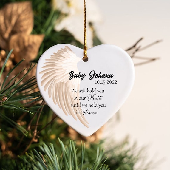 Angel Baby Memorial Christmas Ornament Loss of Baby Sympathy Etsy