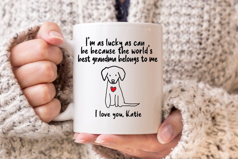 Dog Grandma Gift Gift for Grandma Grandparents Birthday Etsy