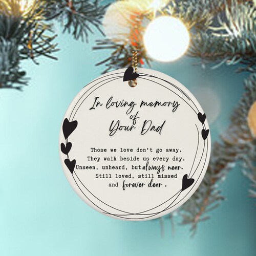 Loss of Father Gift Dad Memorial Deepest Condolences Dad Etsy