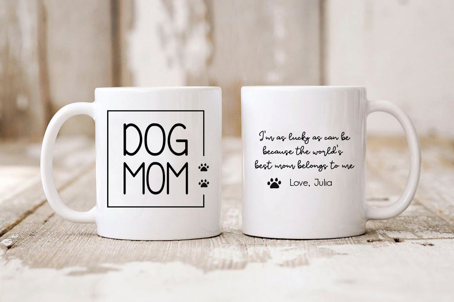 B99 Custom Dog mom gift Cute dog gift for mom Funny Etsy
