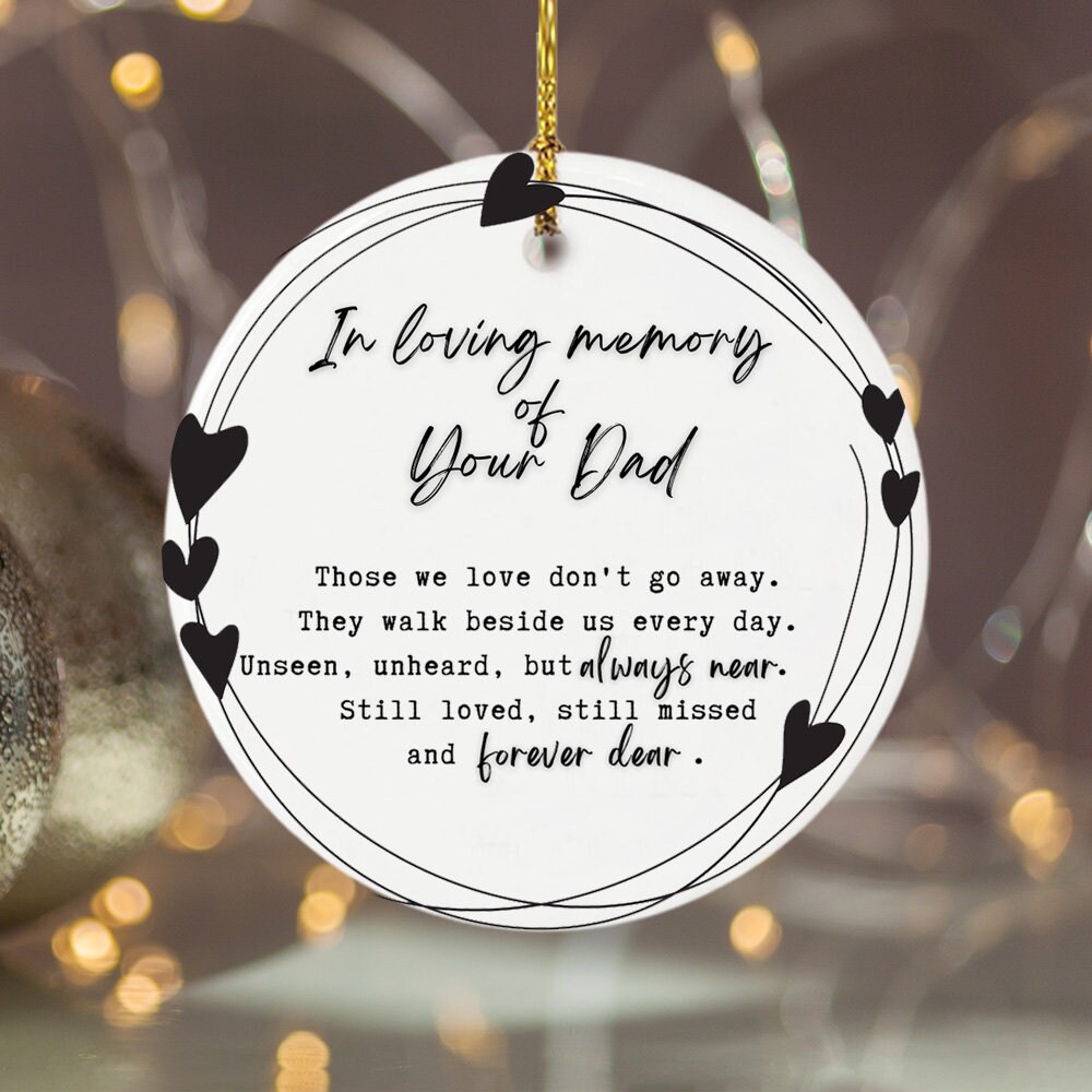 Loss of Father Gift Dad Memorial Deepest Condolences Dad Etsy