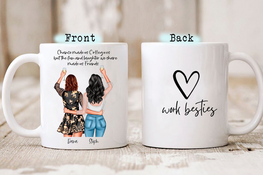 Work Bestie Buddy Mate Gift, Personalized Custom Gift for Colleague